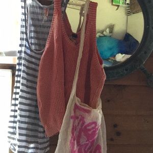 Free people top lot plus bag.